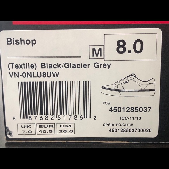 NIB Vans Bishop US Size 8 Men’s - Picture 7 of 7
